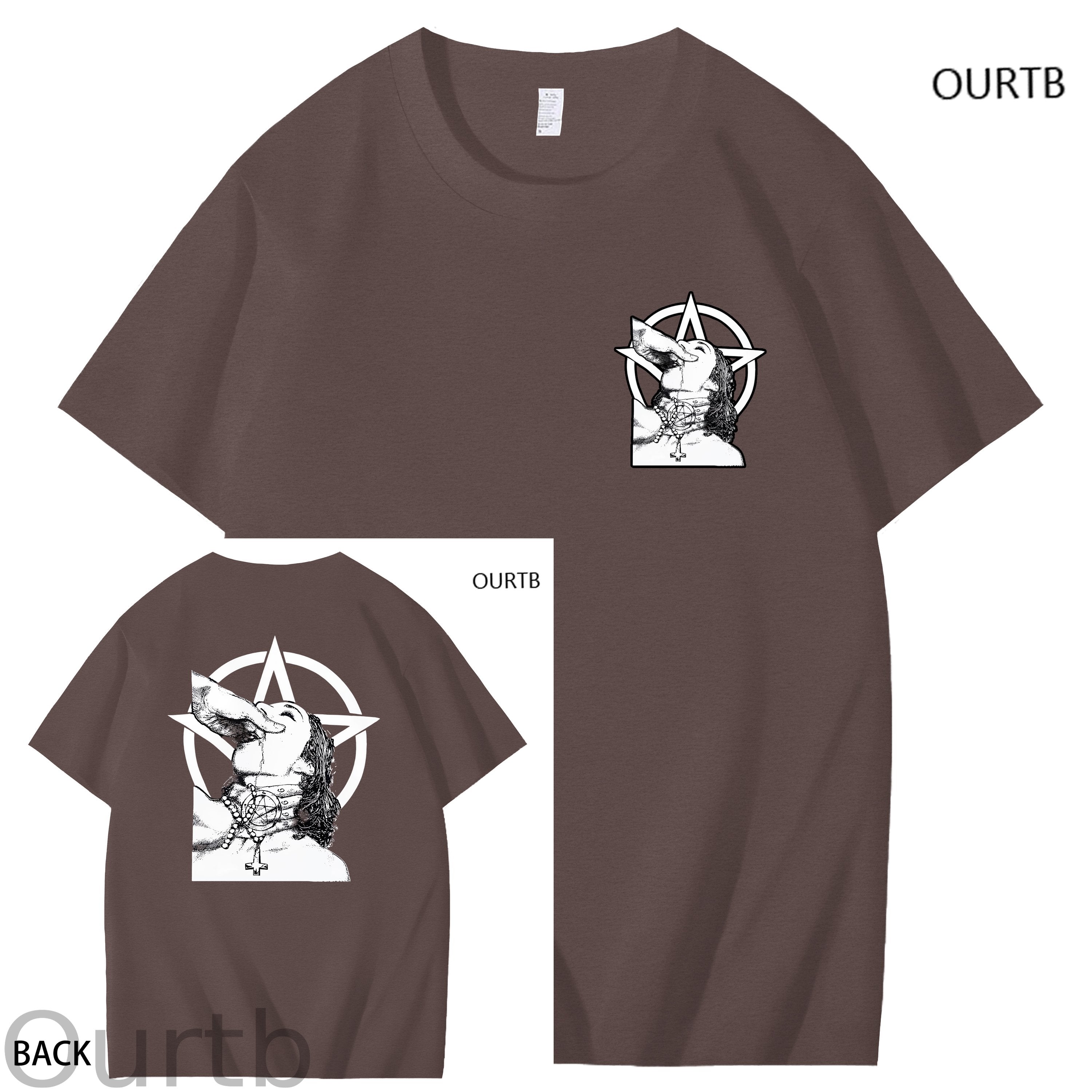 Haywood Satanic Nun Faith Funny Adult Art Pattern Print T-Shirt