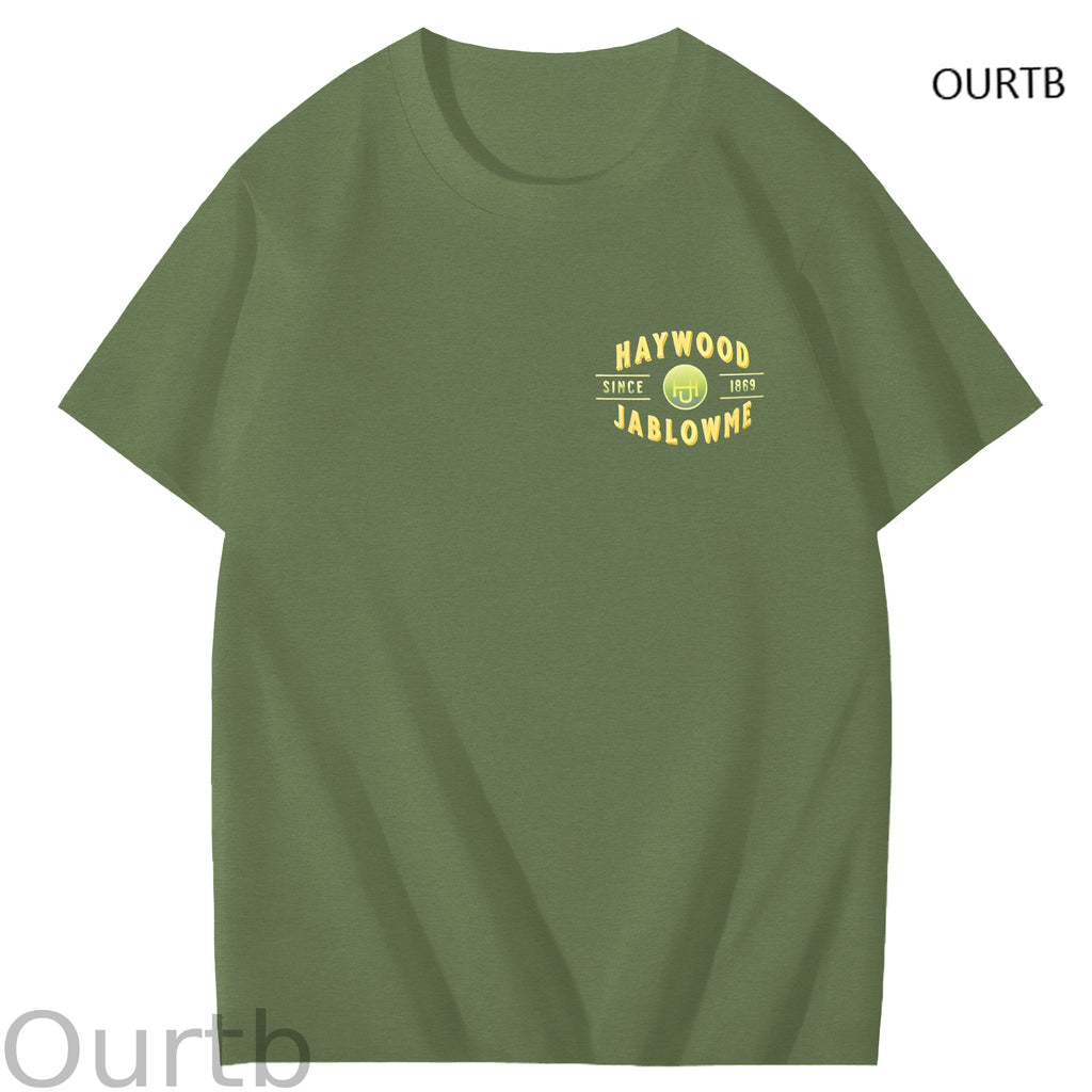 Haywood Since 1869 Jablowme Timber Co Art Pattern Print T-Shirt
