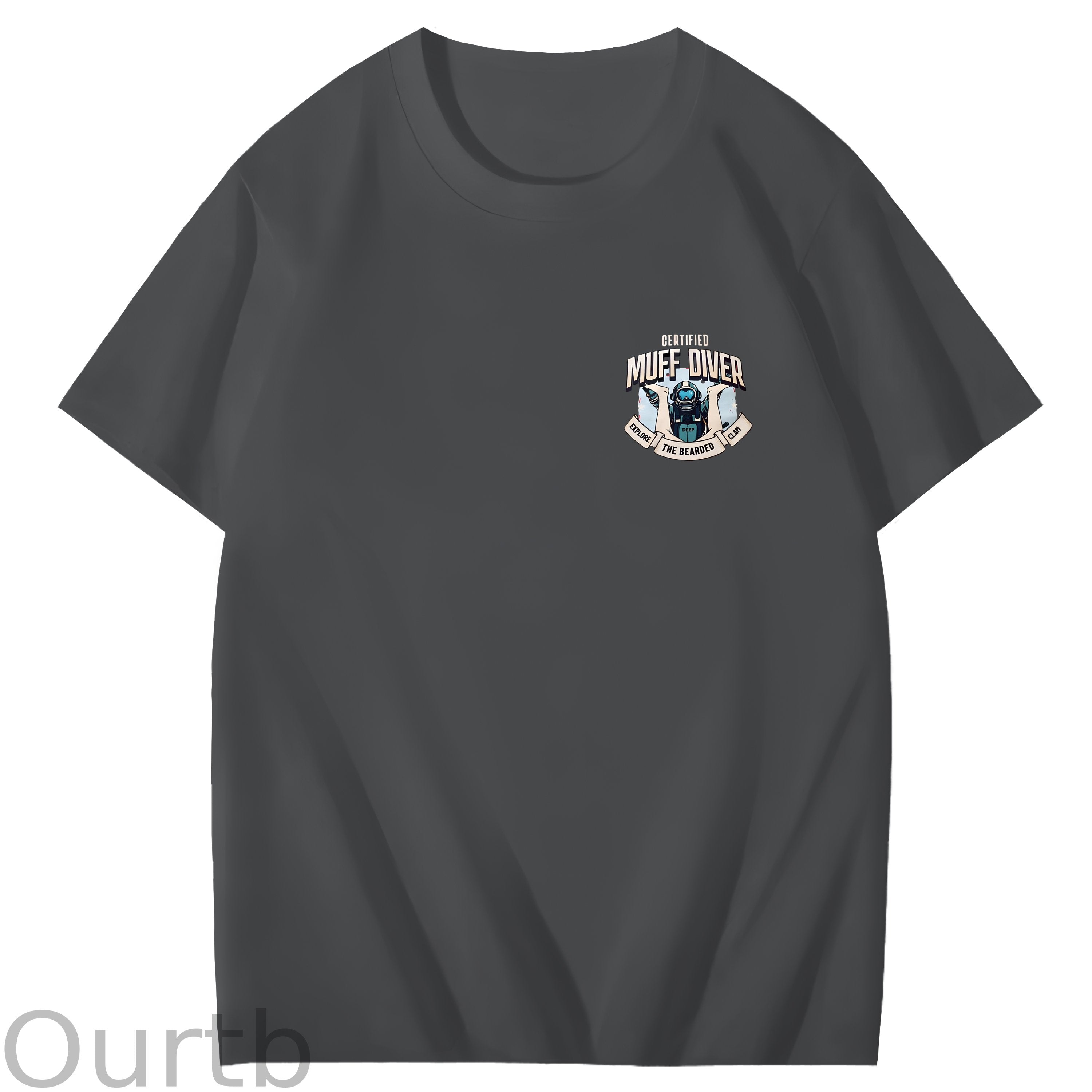 Certified Muff Diver Art Pattern Print T-Shirt