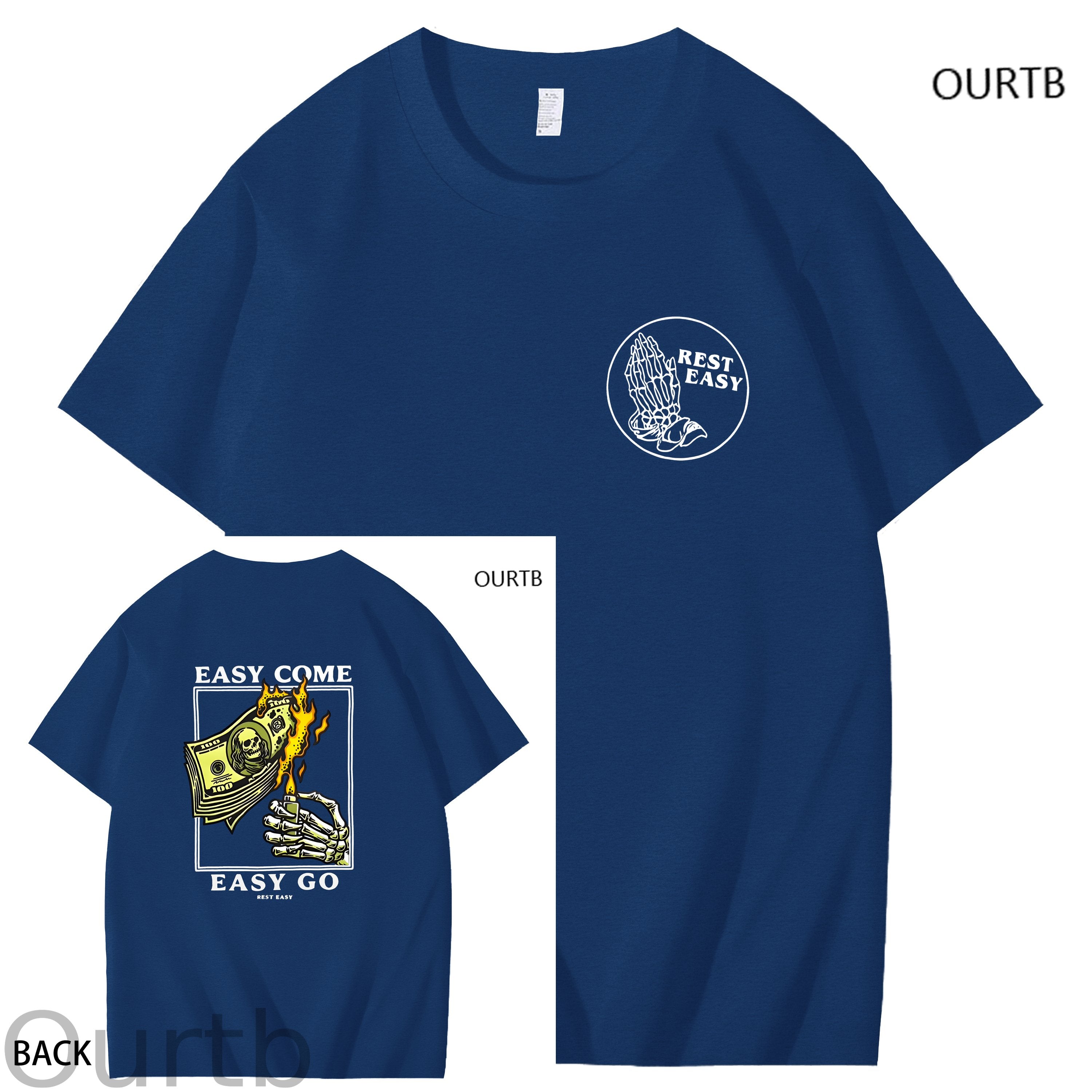 Easy Come Easy Go Art Pattern Print T-Shirt