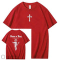 Jesus Is Being Pattern Crew Neck T-Shirt