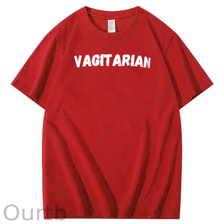 Vagitarian Pattern Print Crew Neck T-Shirt