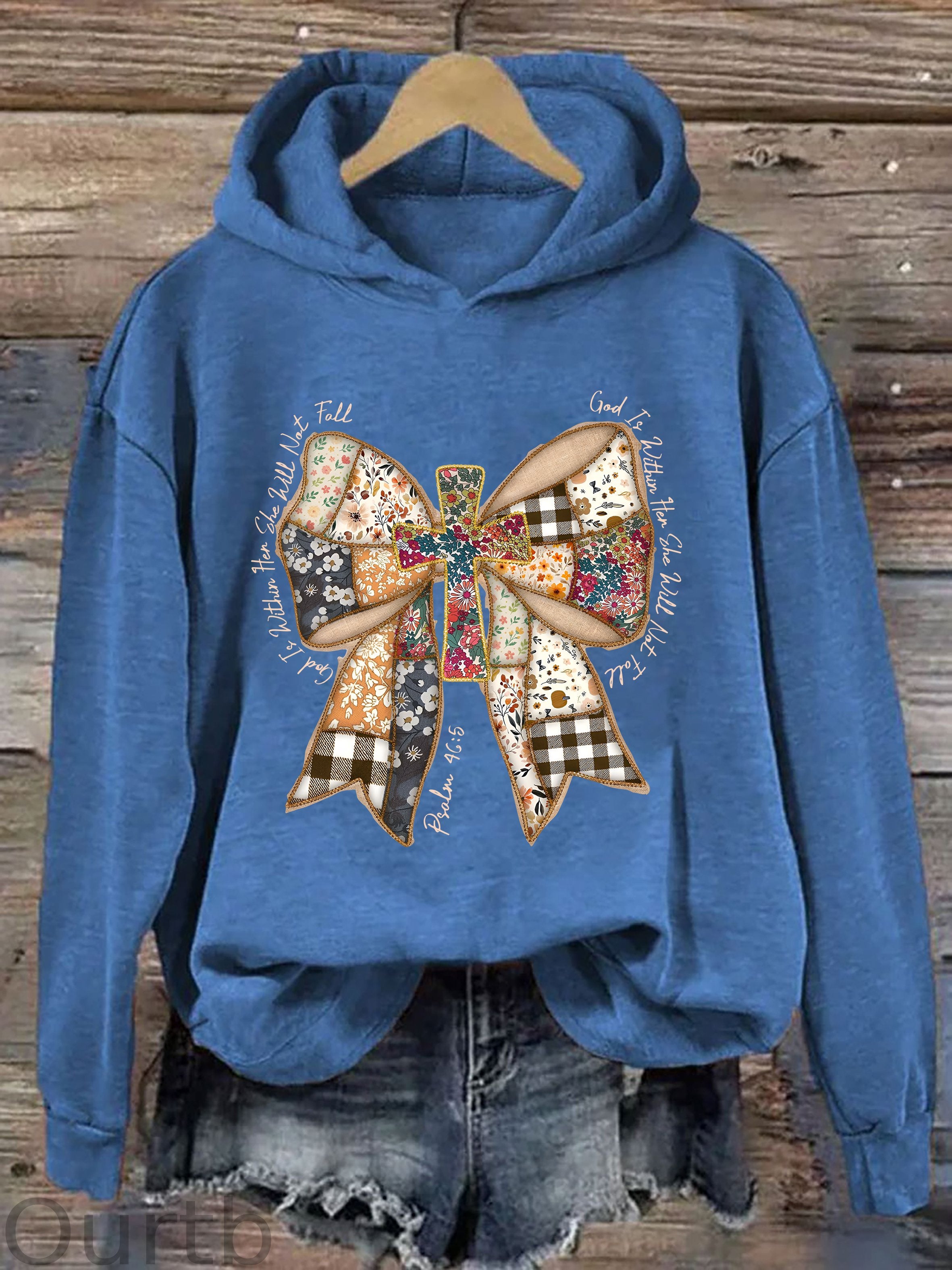 Jesus God Is Within Her Coquette Hoodie