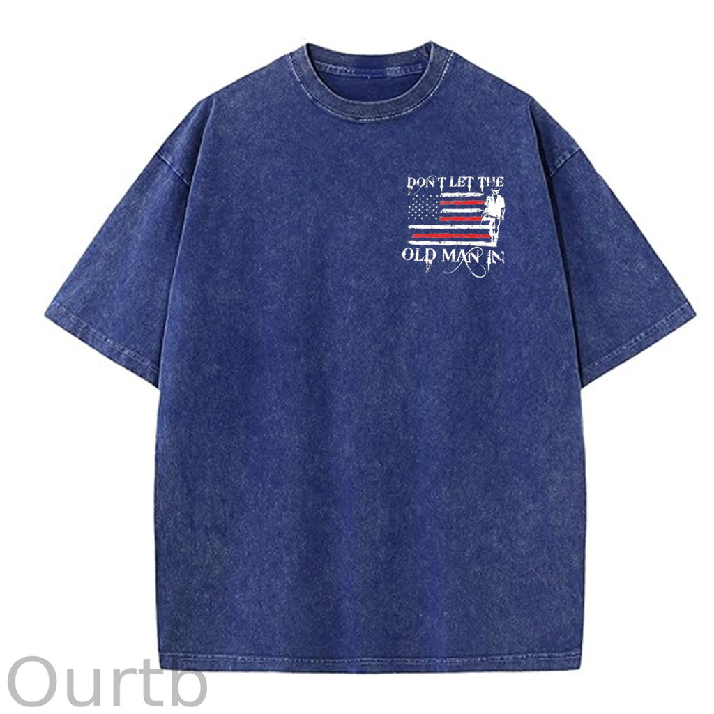 Don't Let The Old Man In Pattern Crew Neck T-Shirt