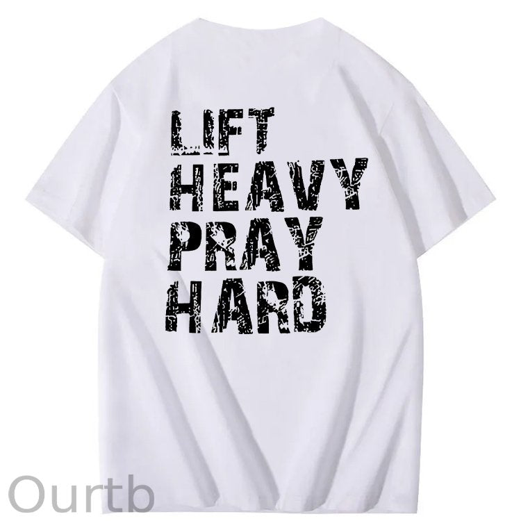 Life Heavy Party Hard Pattern  Print 100%Cotton T-Shirt