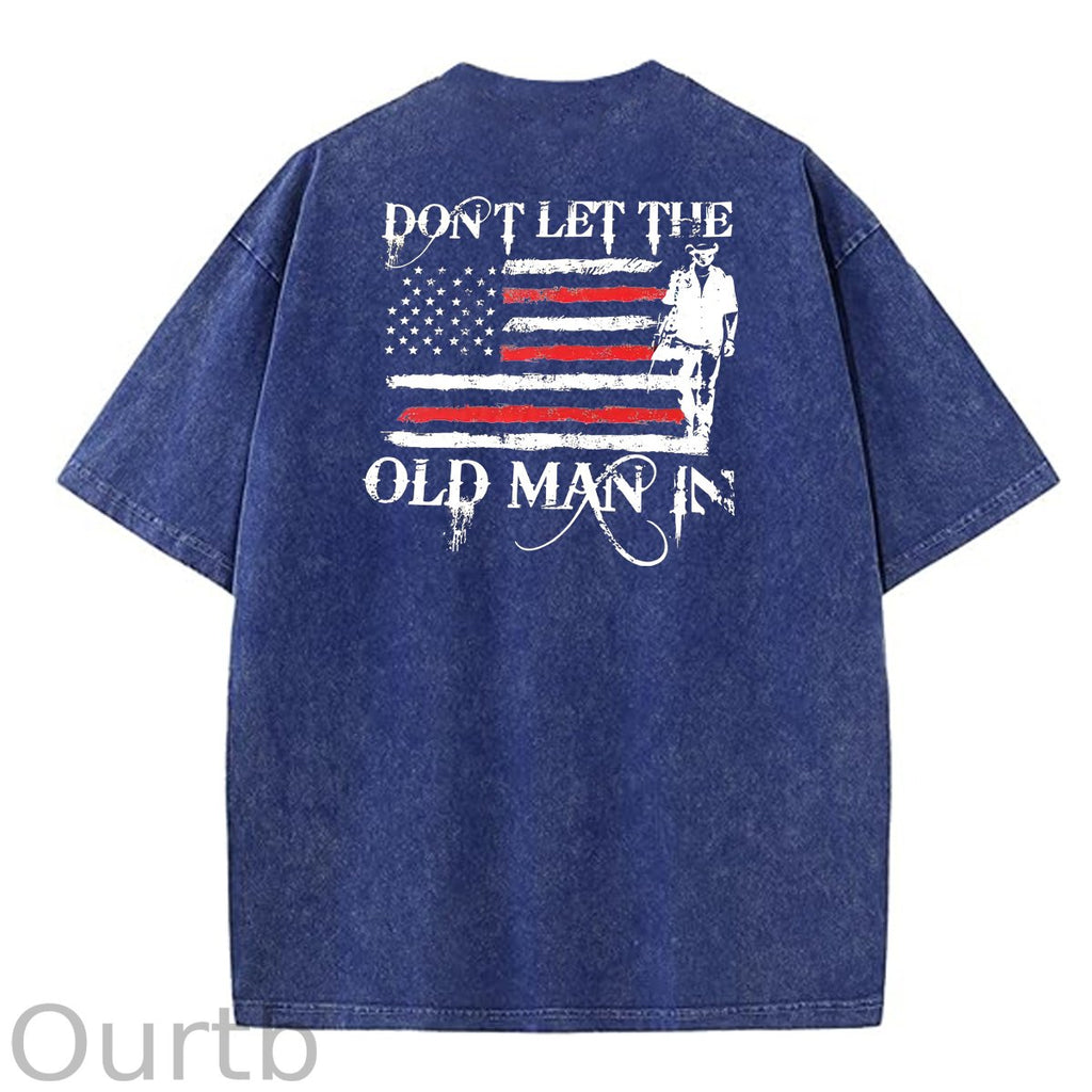 Don't Let The Old Man In Pattern Crew Neck T-Shirt