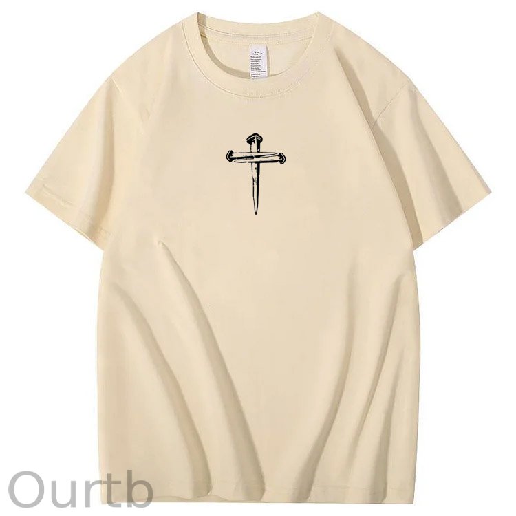 There Is Power In The Name Of Jesus Pattern Print T-Shirt