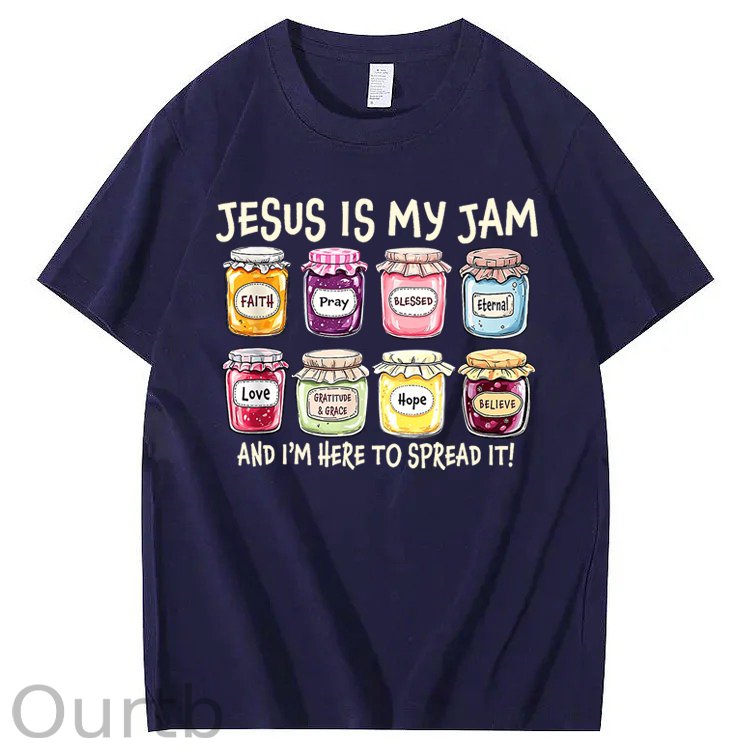 Jesus Is My Jam Christian 100% Cotton T-Shirt