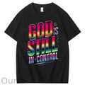 God Still In Control   Pattern100% Cotton T-Shirt