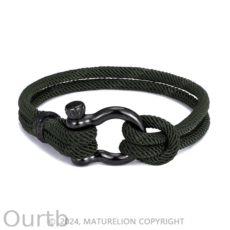 Men's Bracelet Military Camouflage 2 Layer Paracord Braclet