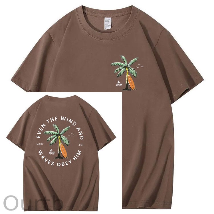 Be Still  Pattern Print 100%Cotton T-Shirt