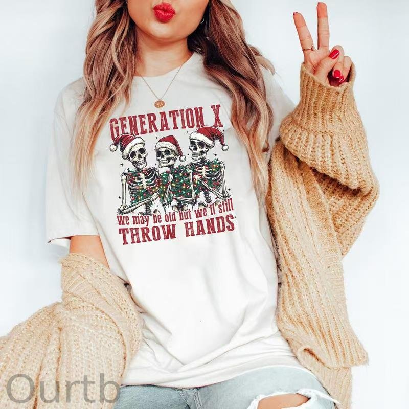 Gen X Shrit, We May Be Old But We'll StillThrow Hands Shirt, 70s TV Show Generation XShirt, Retro Gen X Graphic Shirt