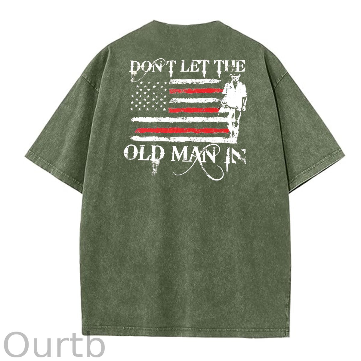 Don't Let The Old Man In Pattern Crew Neck T-Shirt