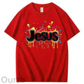 Jesus Geometric 100% Cotton T-Shirt