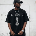 THE KING Men's 100% Cotton T-Shirt