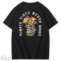 Always Tired Never Broken  Pattern  Print 100%Cotton T-Shirt
