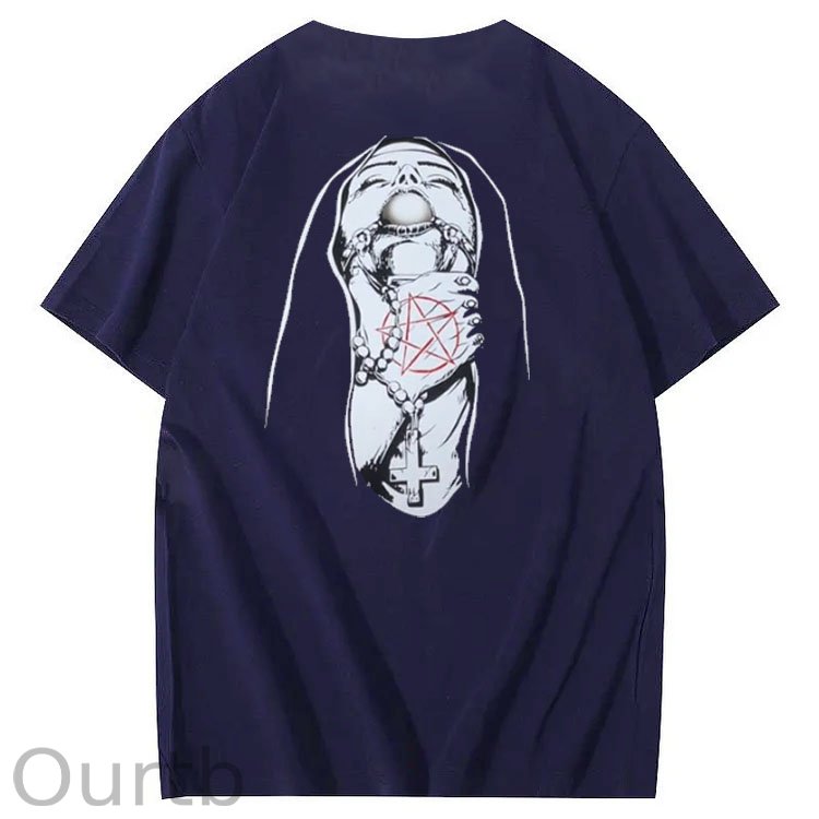Save Me Pattern Crew Neck T-Shirt