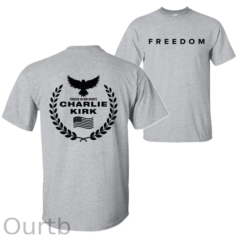 Freedom Foever Our Hearts Pattern100% Cotton T-Shirt