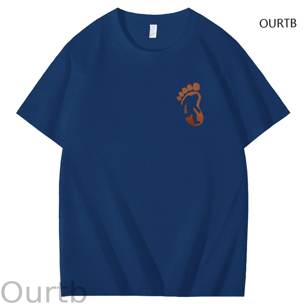 Bigfoot Grabbed My Weiner Art Pattern Print T-Shirt