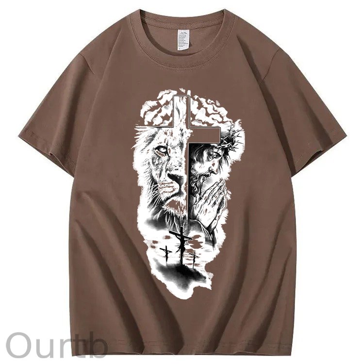 Lion & Jesus 100% Cotton T-Shirt