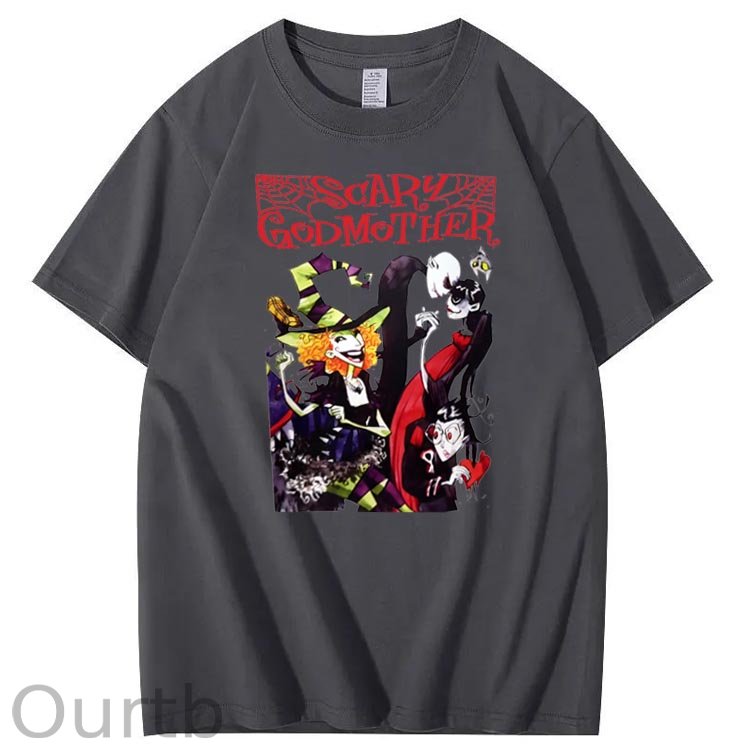 Scarry Godmother Funny Pattern  Print 100%Cotton T-Shirt