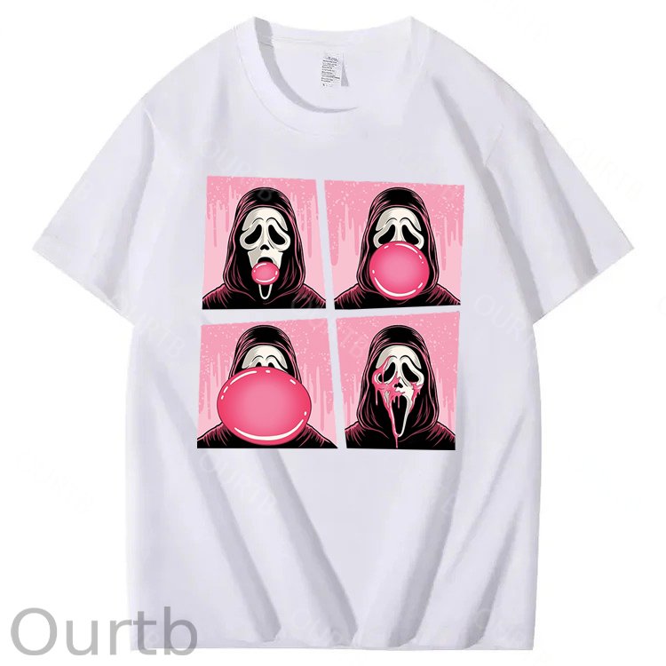 Chewing Gum Bubbles Halloween 100% Cotton T-Shirt