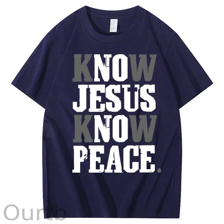 Know Jesus Know Peace 100% Cotton T-Shirt