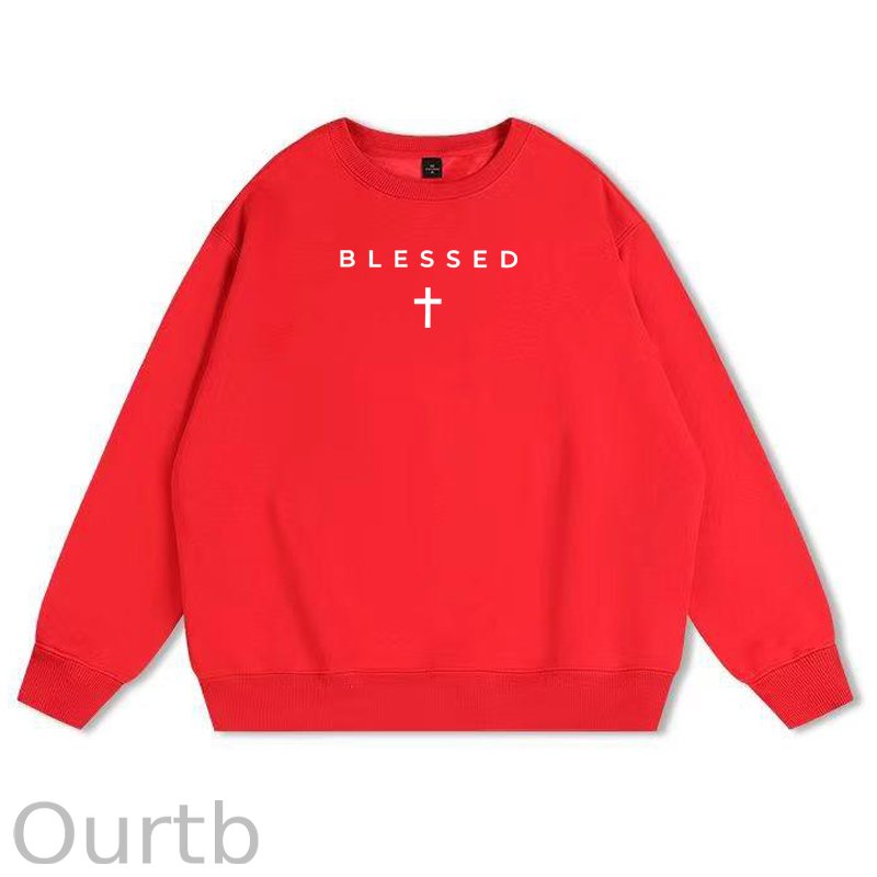 Cross Blessed 100% Cotton Fleece Sweatshirt
