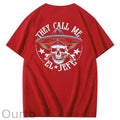 They Call Me El Jefe Pattern 100&Cotton Print T-Shirt