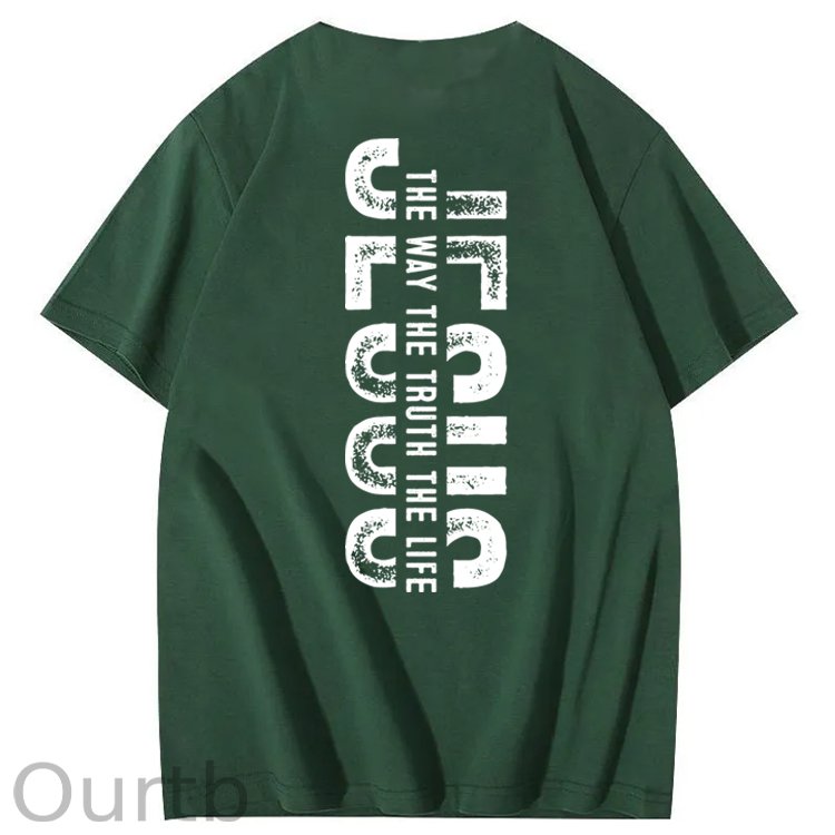 Faith Jesus The Way The Truth The Life 100% Cotton T-Shirt
