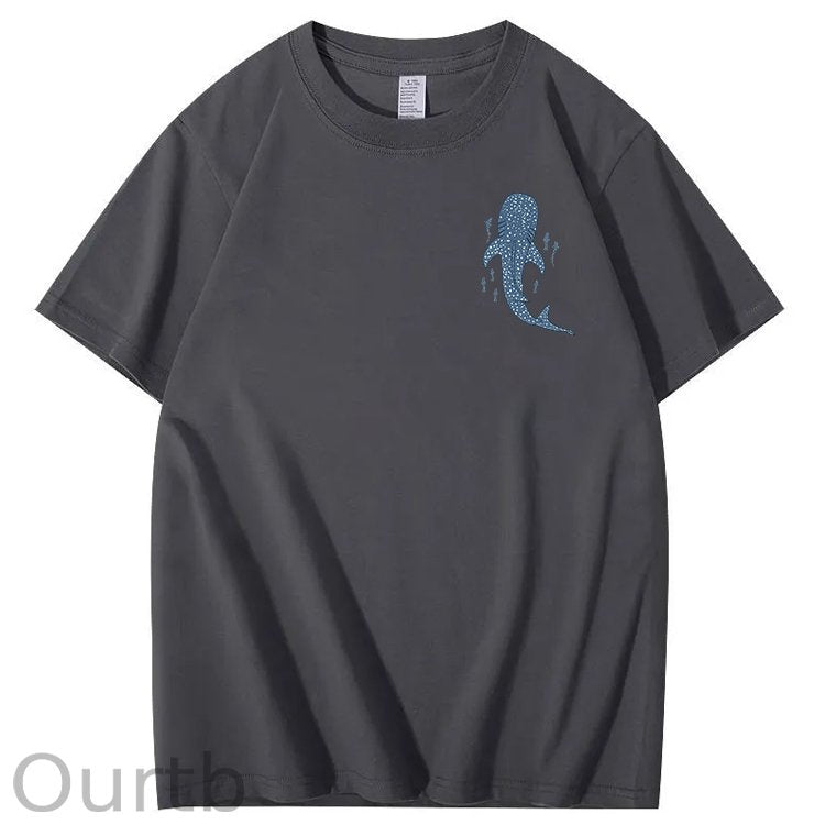 Whale Shark When You Go Through Deep Waters I Will Be With You Isaiah 43:2 100% Cotton T-Shirt