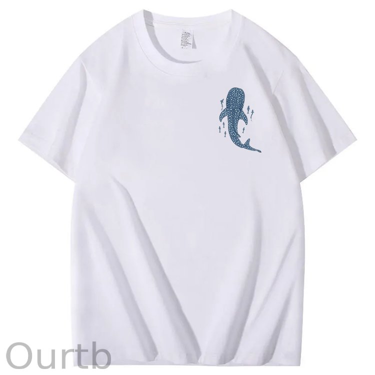 Whale Shark When You Go Through Deep Waters I Will Be With You Isaiah 43:2 100% Cotton T-Shirt