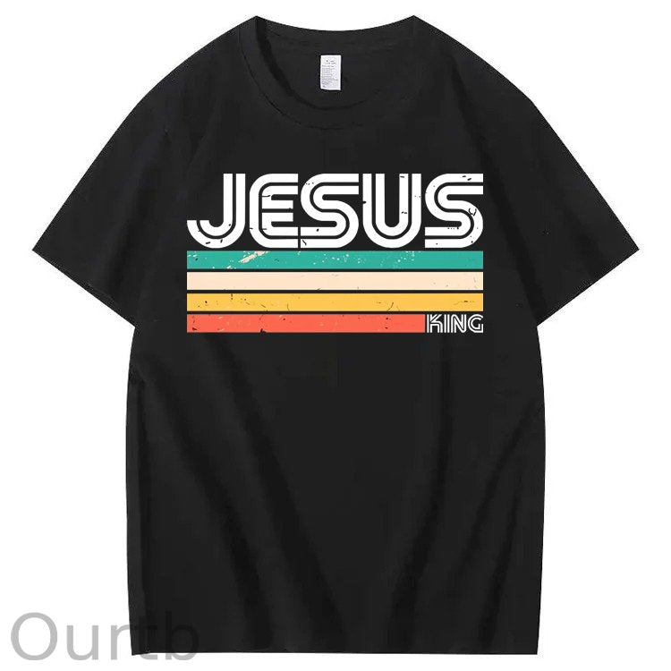 Vintage Jesus King 100% Cotton T-Shirt