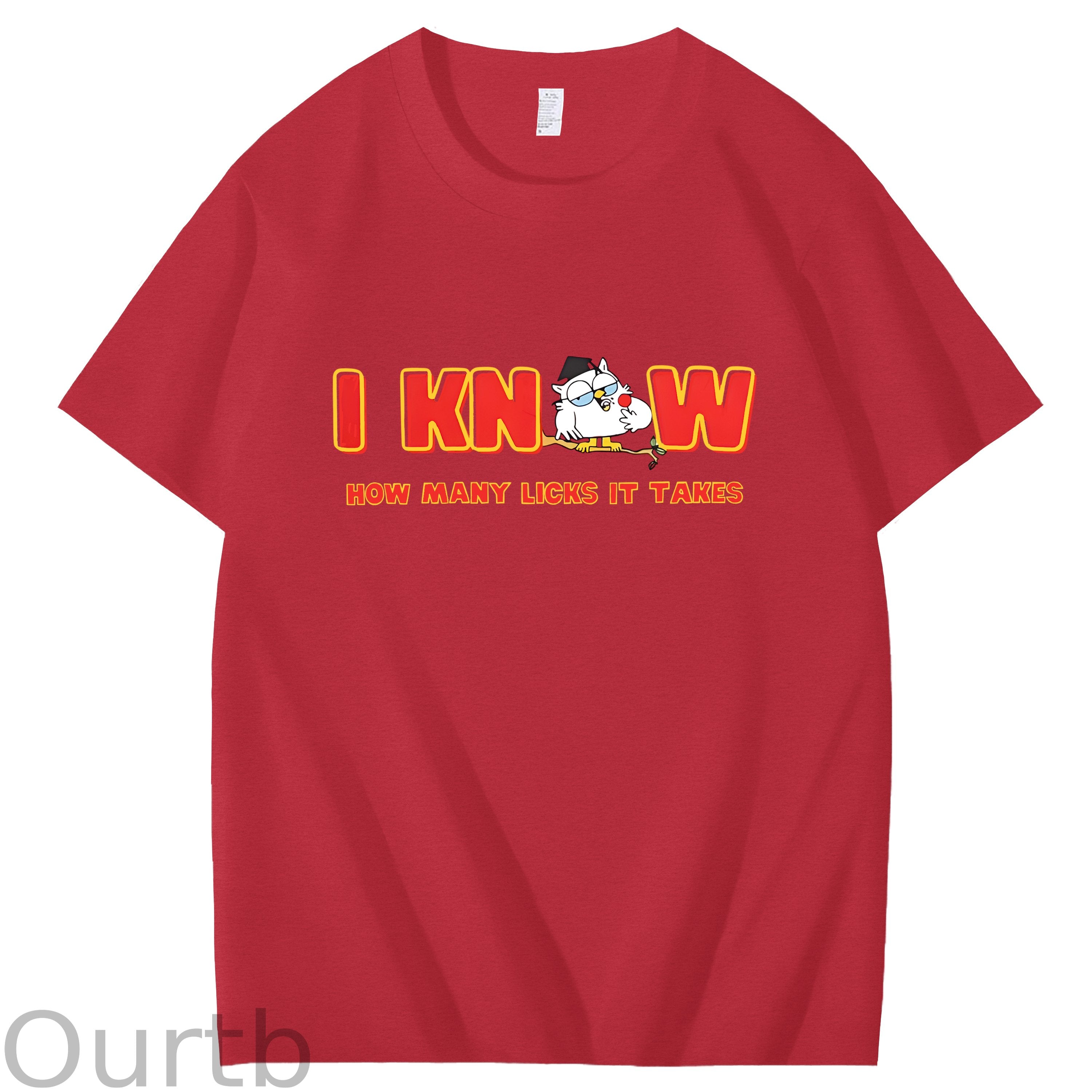 I Knew How Many Licks It Takes Art Pattern Print T-Shirt