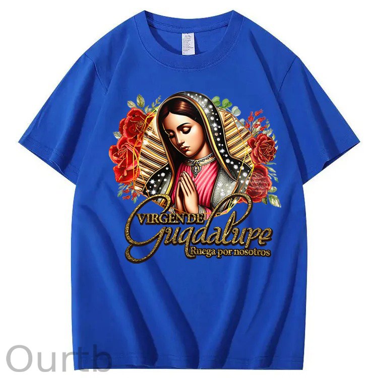 Virgen de Guadalupe Ruega Por Nosotros 100% Cotton T-Shirt