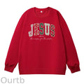 Jesus Pattern 100% 300g CottonCrew Neck Sweatshirt