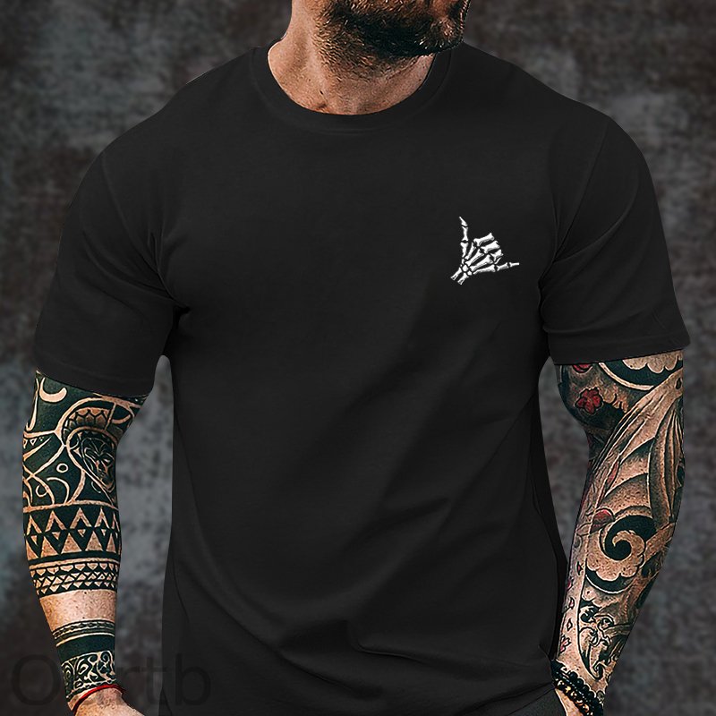 Send It Skull Printed Men's T-shirt
