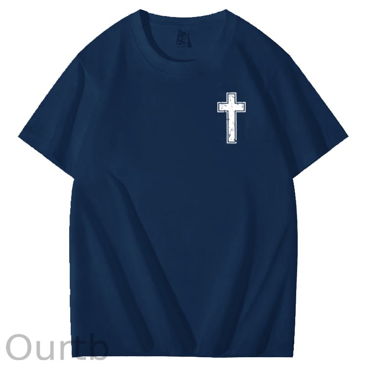 Hard Fonght Hallelujah Jesus Christian Faith Art Pattern Print T-Shirt