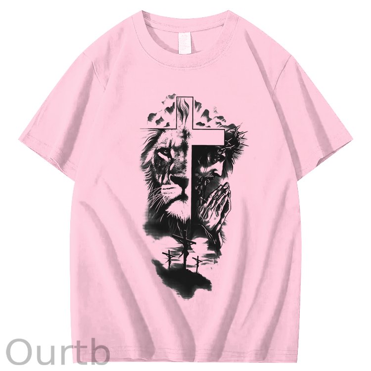 Lion & Jesus 100% Cotton T-Shirt