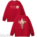 Jesus is The Light  Pattern 100% 300g CottonCrew Neck Sweatshirt
