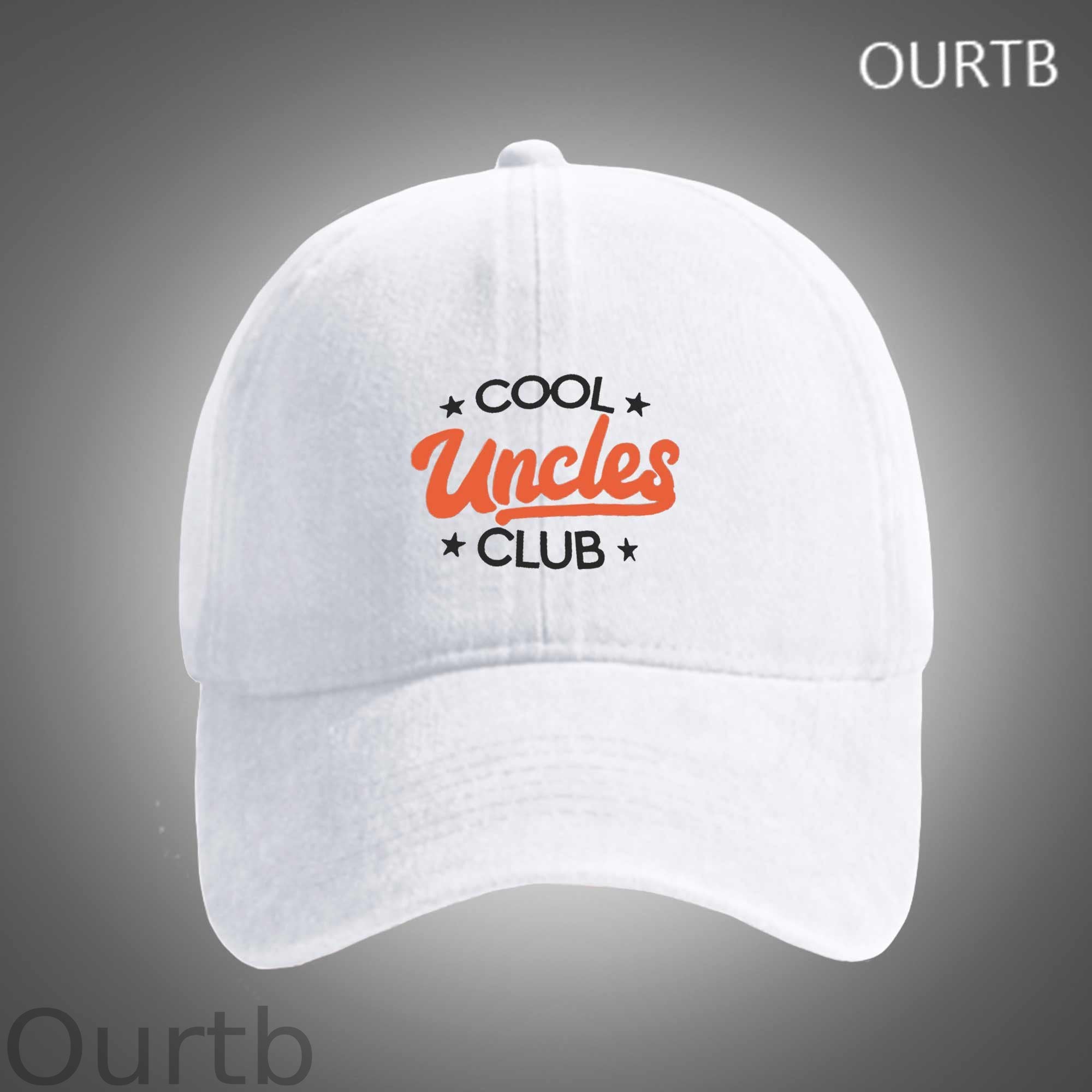 Cool Uncles Club Funny Art Print Unisex Distressed Cotton Washed Art Print Hat