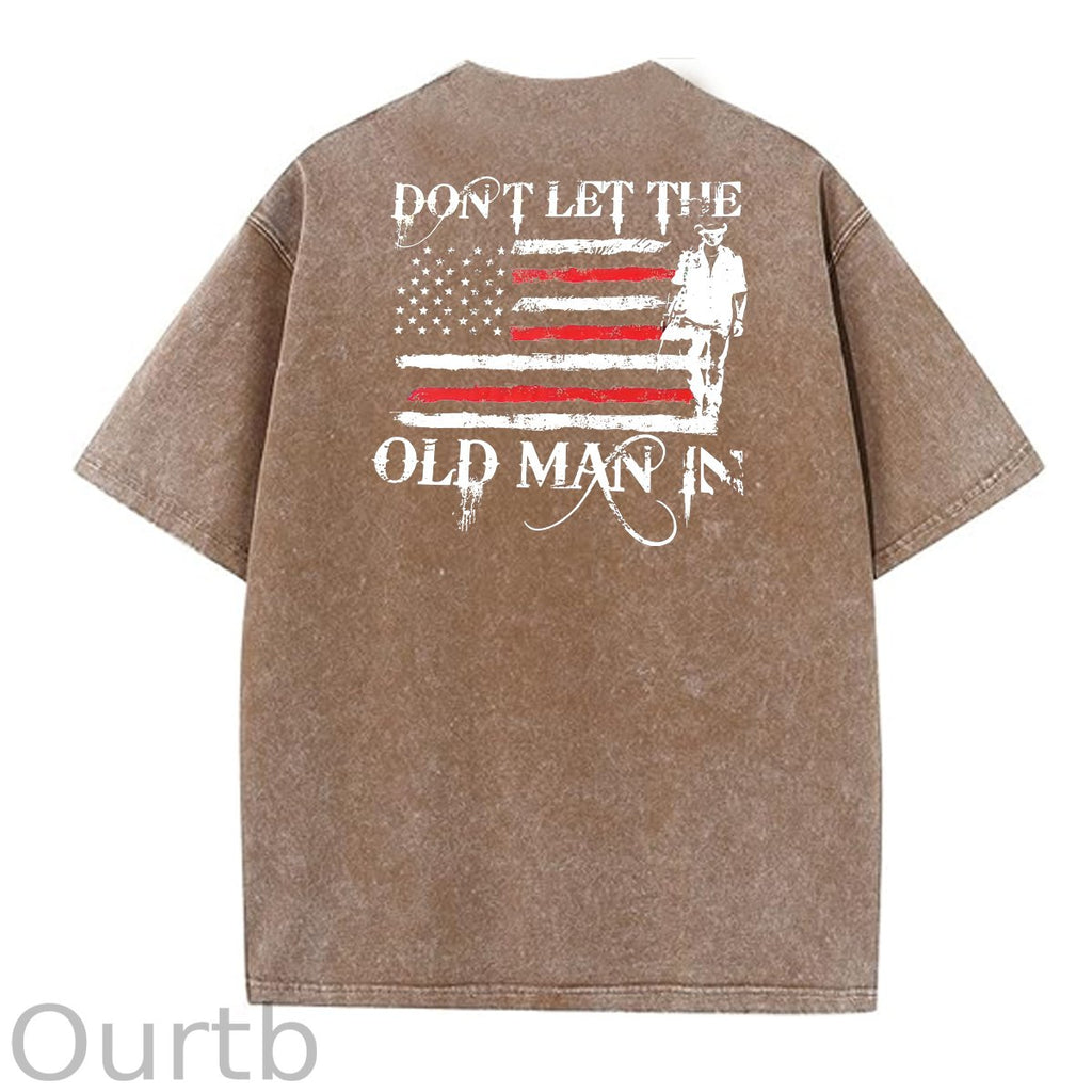 Don't Let The Old Man In Pattern Crew Neck T-Shirt