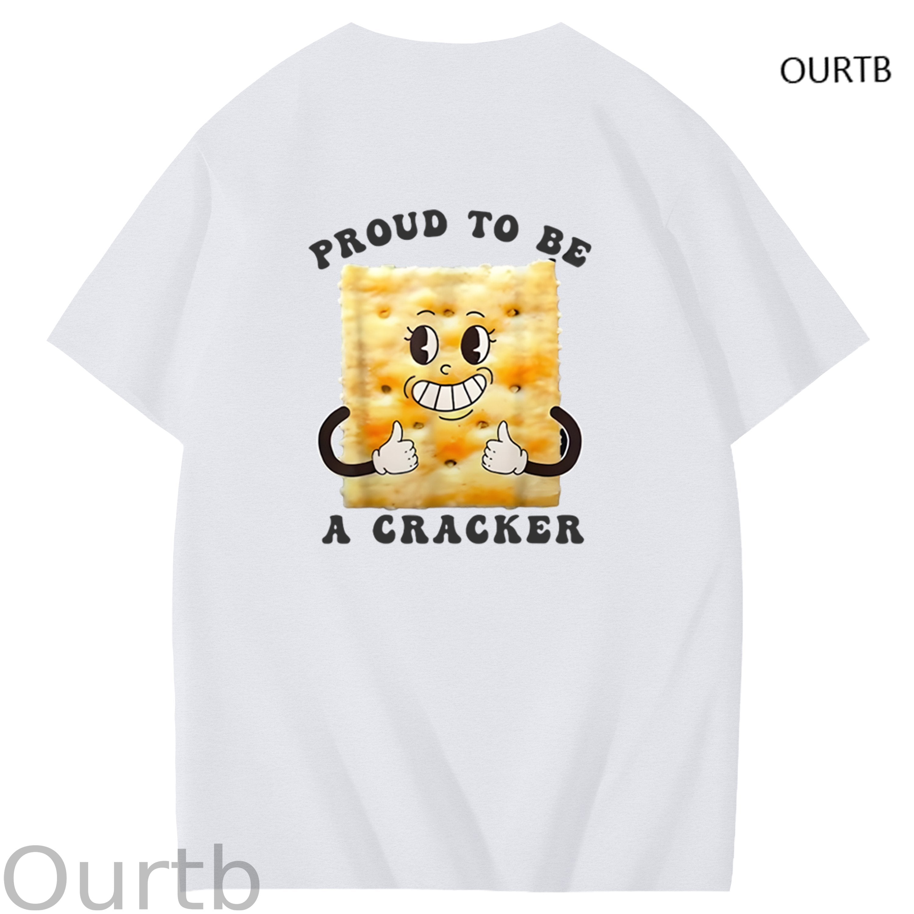 Proud To Be A Cracker Funny Adult Art Pattern Print T-Shirt
