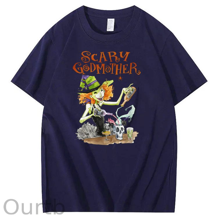 Halloween Godmother Pattern  Print 100%Cotton T-Shirt