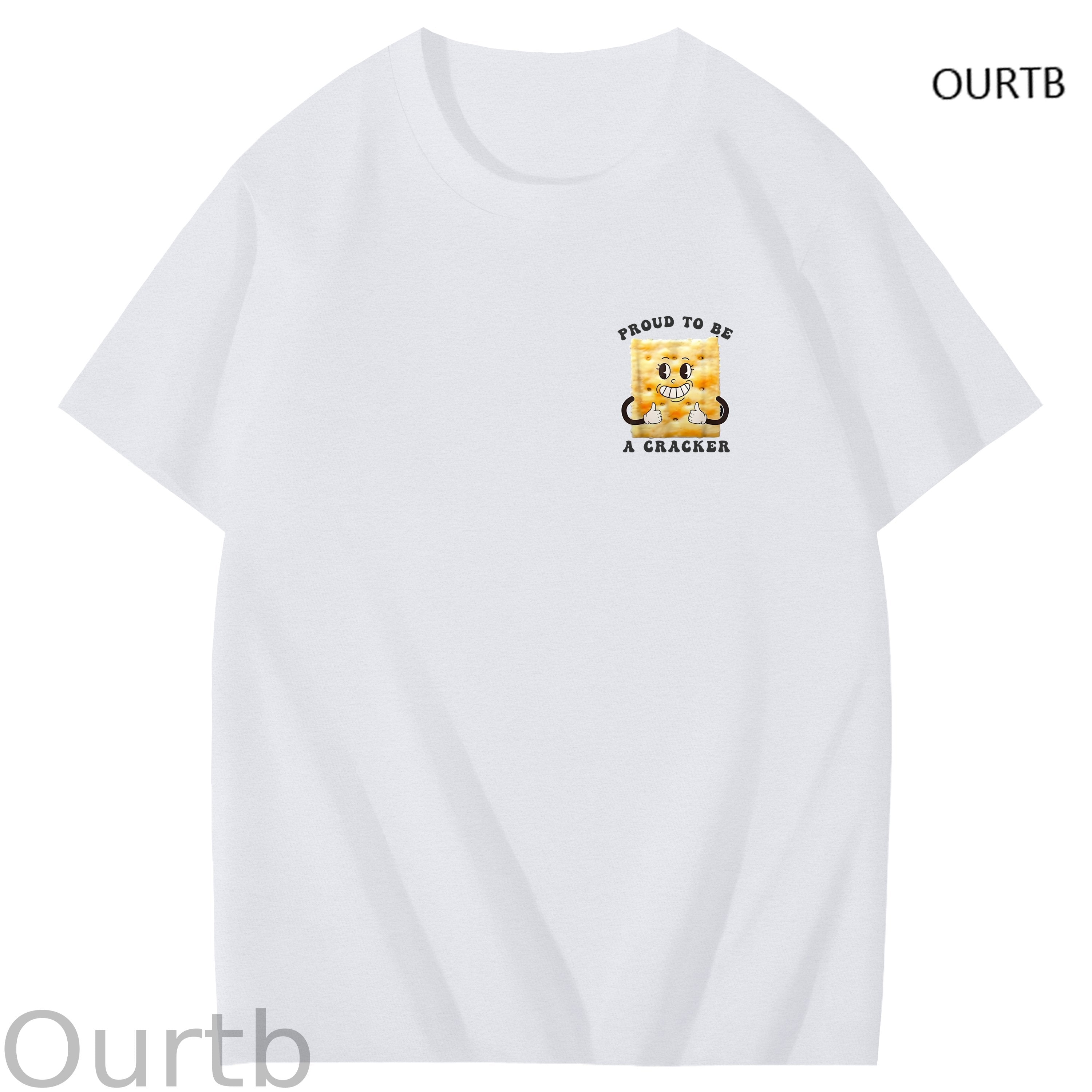 Proud To Be A Cracker Funny Adult Art Pattern Print T-Shirt
