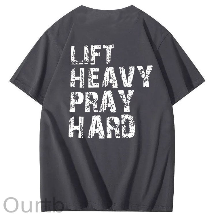 Life Heavy Party Hard Pattern  Print 100%Cotton T-Shirt