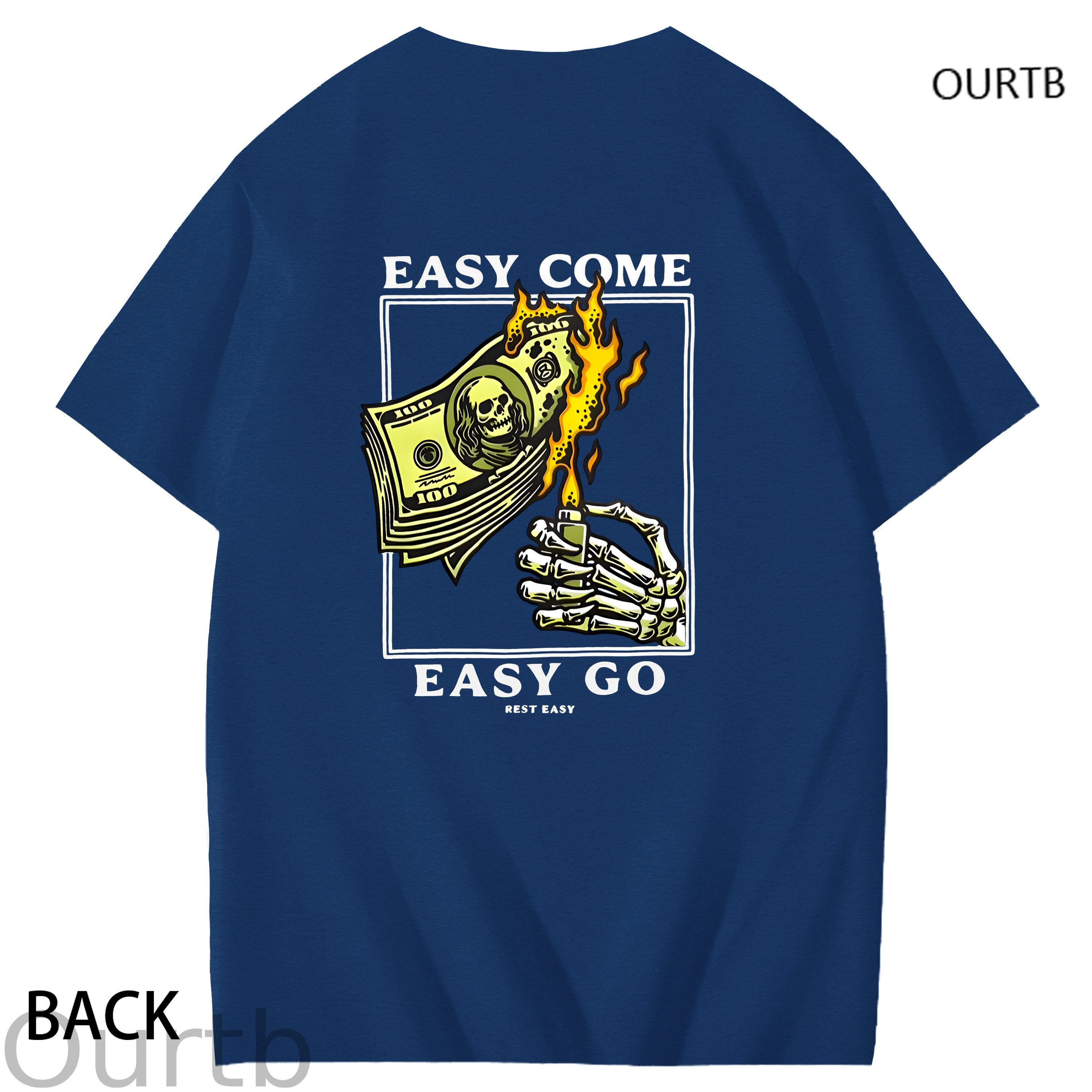 Easy Come Easy Go Art Pattern Print T-Shirt