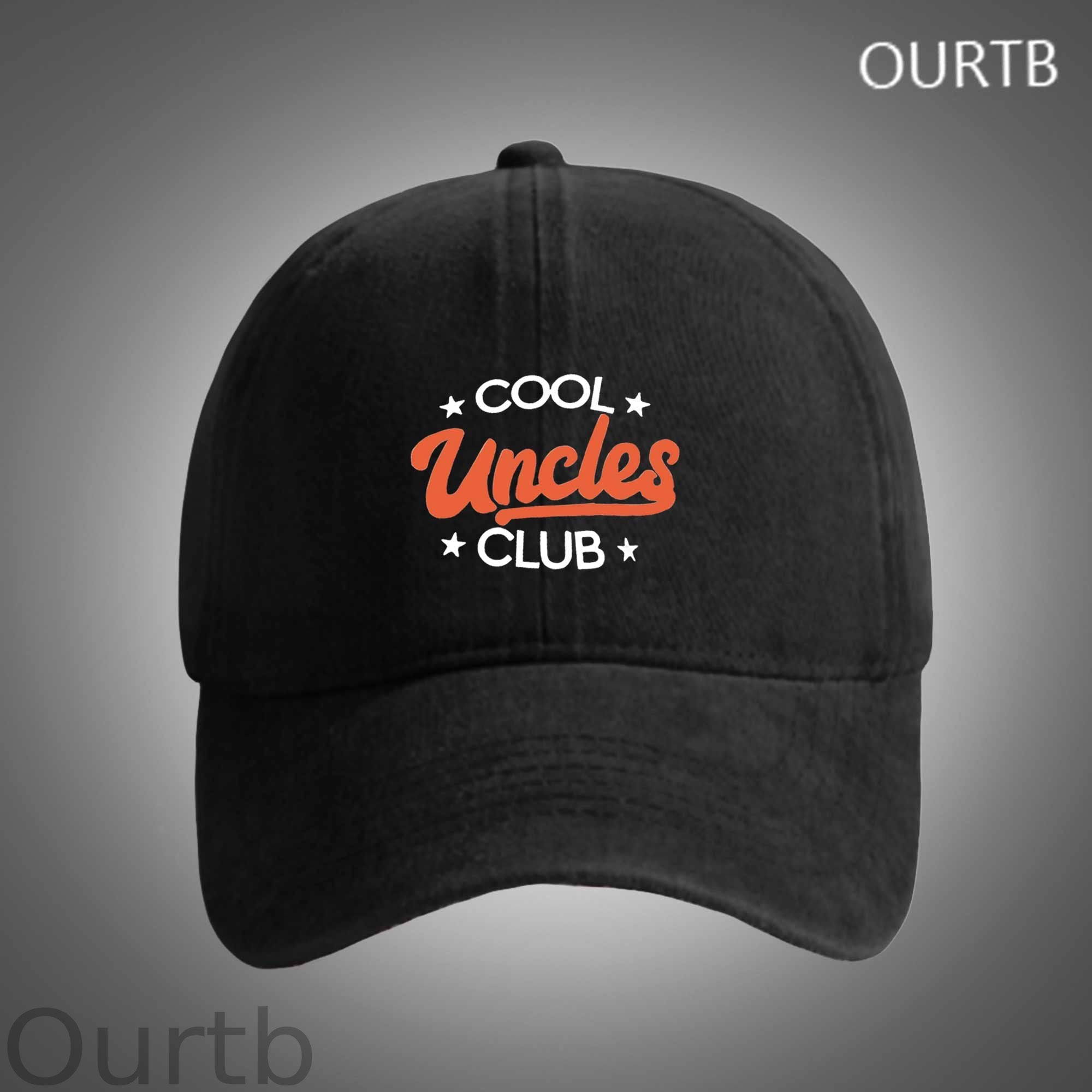 Cool Uncles Club Funny Art Print Unisex Distressed Cotton Washed Art Print Hat
