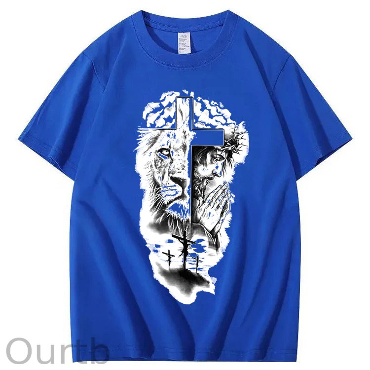 Lion & Jesus 100% Cotton T-Shirt