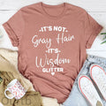 It‘s Not Gray Hair It's Wisdowm Giltter Pattern Print Short Sleeve T-Shirt